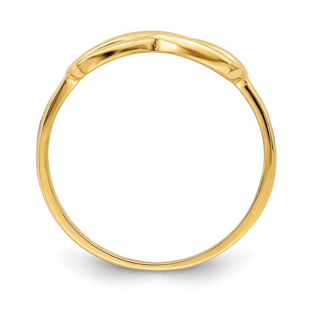 10K Polished Infinity Ring