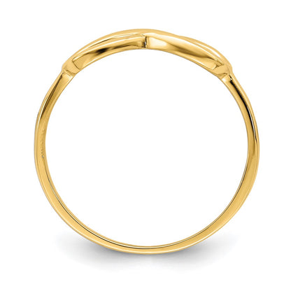10K Polished Infinity Ring
