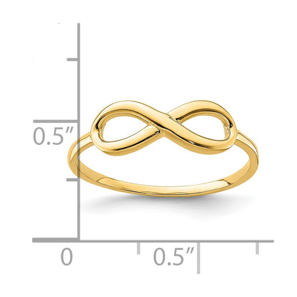 10K Polished Infinity Ring