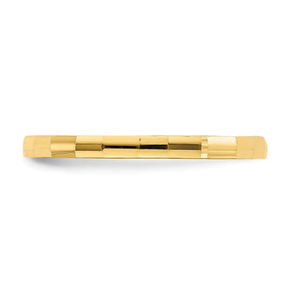 10k Bamboo Texture 1mm Band Size 3 Baby / Childs Ring