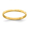 10k Bamboo Texture 1mm Band Size 3 Baby / Childs Ring