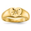 10K Childs Holds 1-1.0mm Diamond Heart Ring Mounting