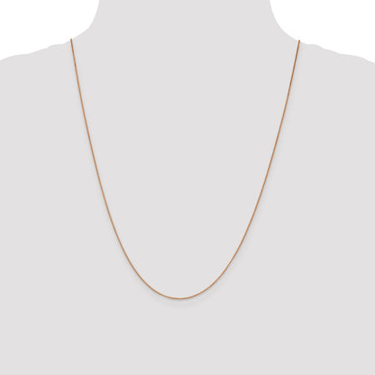 10k Rose Gold .70mm Box Chain