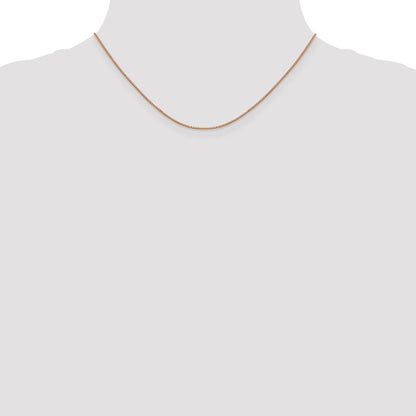 10k Rose Gold .9mm Box Chain