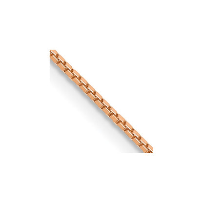 10k Rose Gold .9mm Box Chain