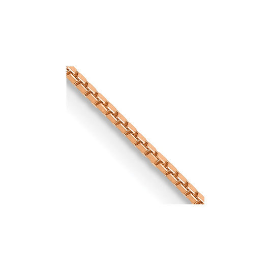 10k Rose Gold .9mm Box Chain