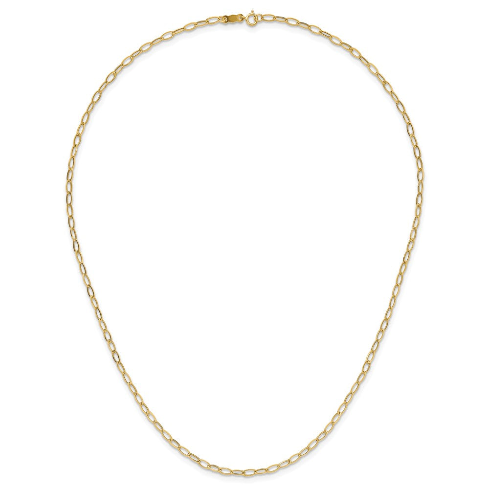 10k 4mm Oval Link 18 inch Necklace