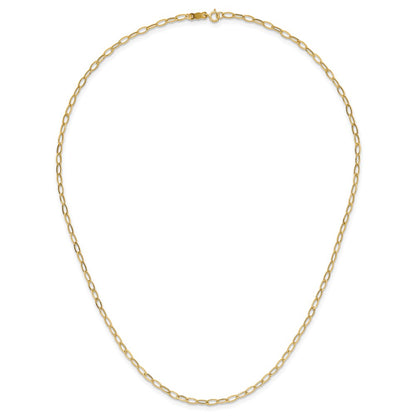 10k 4mm Oval Link 18 inch Necklace