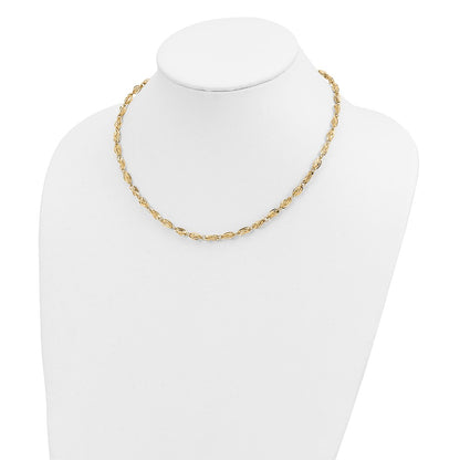 10k Fancy Link 18 inch Necklace