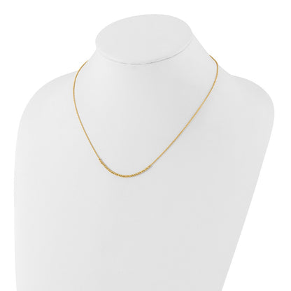 10K Diamond-cut Beaded 18 inch Necklace
