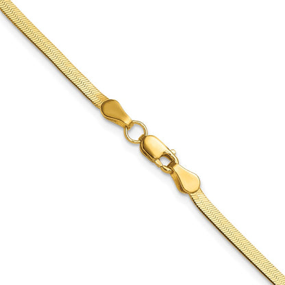 10k 2.5mm Silky Herringbone Chain