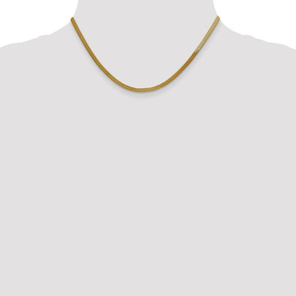10k 3mm Silky Herringbone Chain