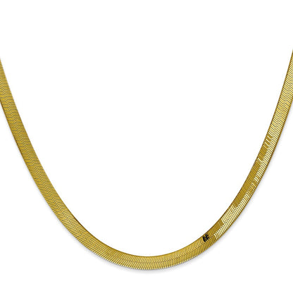 10k 4mm Silky Herringbone Chain