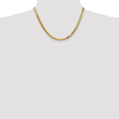 10k 4mm Silky Herringbone Chain