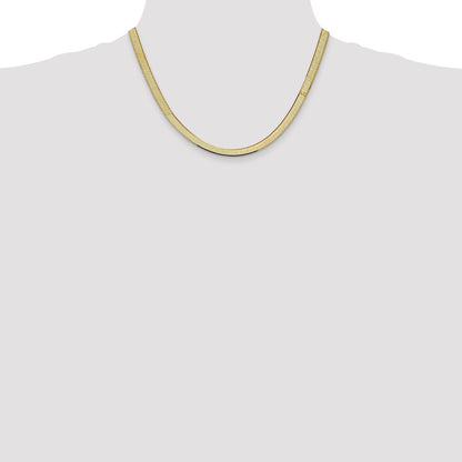 10k 5.5mm Silky Herringbone Chain