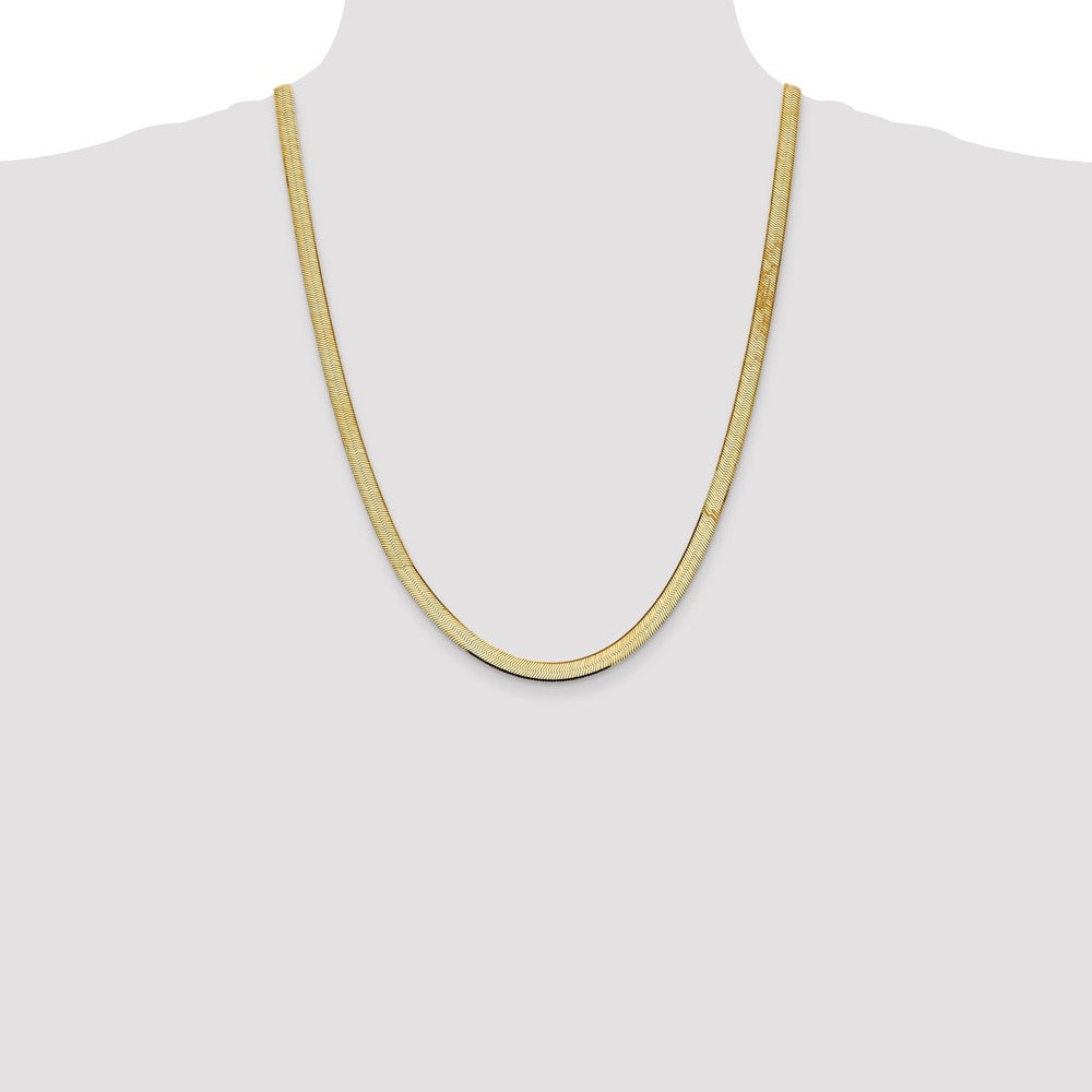 10k 5.5mm Silky Herringbone Chain
