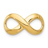 10K Fits up to 2mm Regular/3mm Fancy or Reversible Polished Infinity Omega Slide