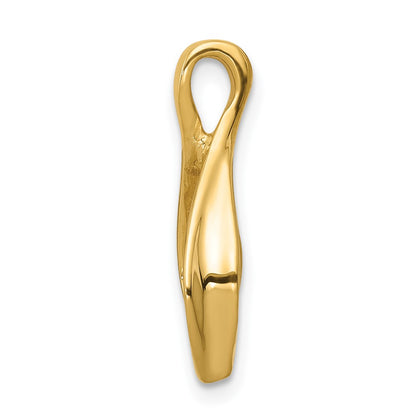 10K Fancy Teardrop Chain Slide