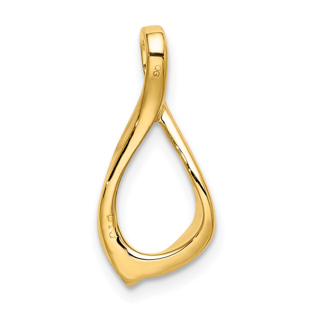 10K Fancy Teardrop Chain Slide