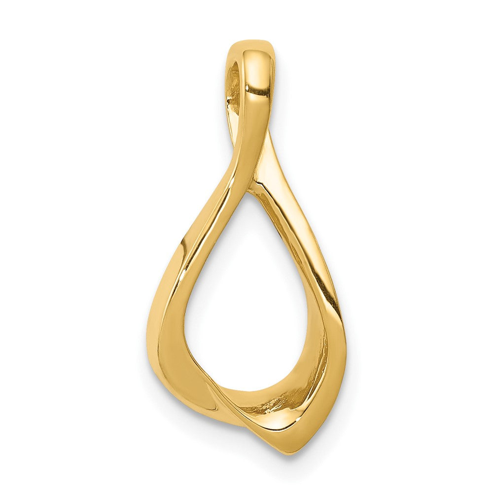 10K Fancy Teardrop Chain Slide