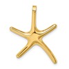 10k Polished Large Starfish Chain Slide