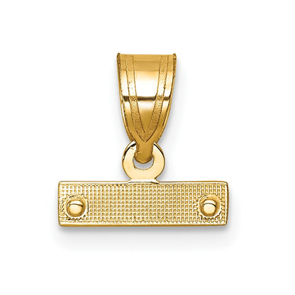 10ky Casted Small Diamond-cut Top Charm