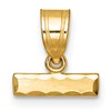 10ky Casted Small Diamond-cut Top Charm
