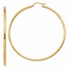 10K Polished 2mm Tube Hoop Earrings