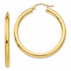 10K Polished 3mm Tube Hoop Earrings