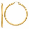 10K Polished 3mm Tube Hoop Earrings
