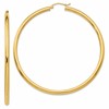 10K Polished 3mm Tube Hoop Earrings