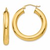 10k Polished 5mm Tube Hoop Earrings