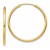 10k Polished Endless Tube Hoop Earrings