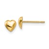 10K Polished 5mm Heart Post Earrings