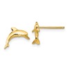 10k Polished Dolphin Post Earrings