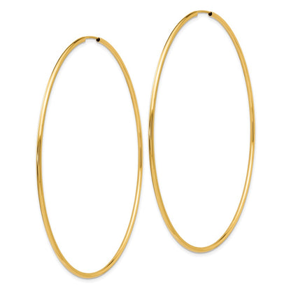 10k Endless Hoop Earrings
