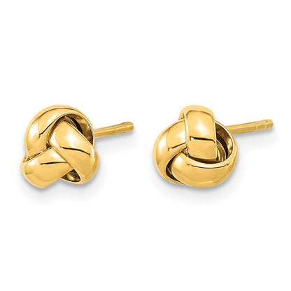 10k Polished Love Knot Post Earrings