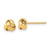 10k Polished Love Knot Post Earrings