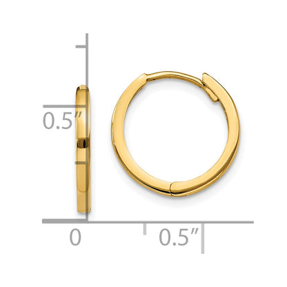 10k Hinged Hoop Earrings