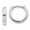 10K White Gold 1.8mm Hinged Hoop Earrings