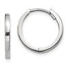 10k White Gold Hinged Earrings