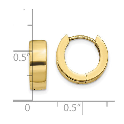 10K Hinged Hoop Earrings
