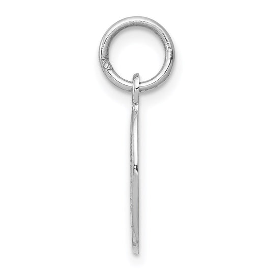10K White Gold Small Oval St. Christopher Medal Pendant