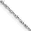 10k WG .8mm Lite-Baby Rope Chain