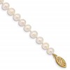 10k 5-6mm White Near-Round Freshwater Cultured Pearl 28 inch Necklace