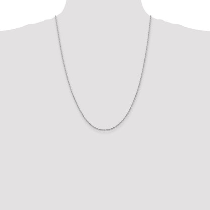 10k White Gold 2.0mm D/C Quadruple Rope Chain