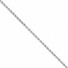 10k White Gold 3.0mm D/C Quadruple Rope Chain