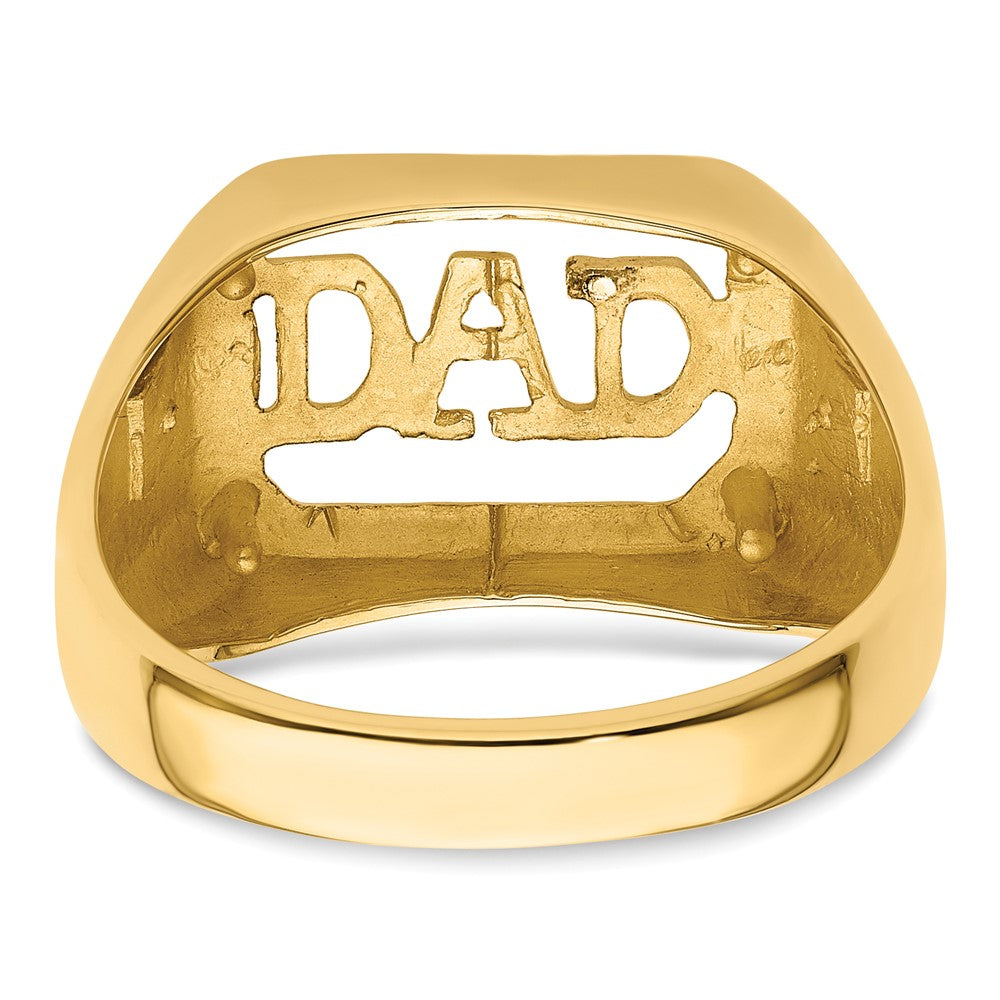 IB Goodman 10k Holds 2-1.3mm Diamonds and Octagon Onyx DAD Ring Mounting