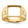 IB Goodman 10k Mens Holds 2-1.0mm Diamonds and 12x10mm Rectangle Onyx Ring Mounting