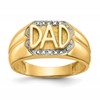 IB Goodman 10k and White Rhodium Mens Diamond DAD Ring